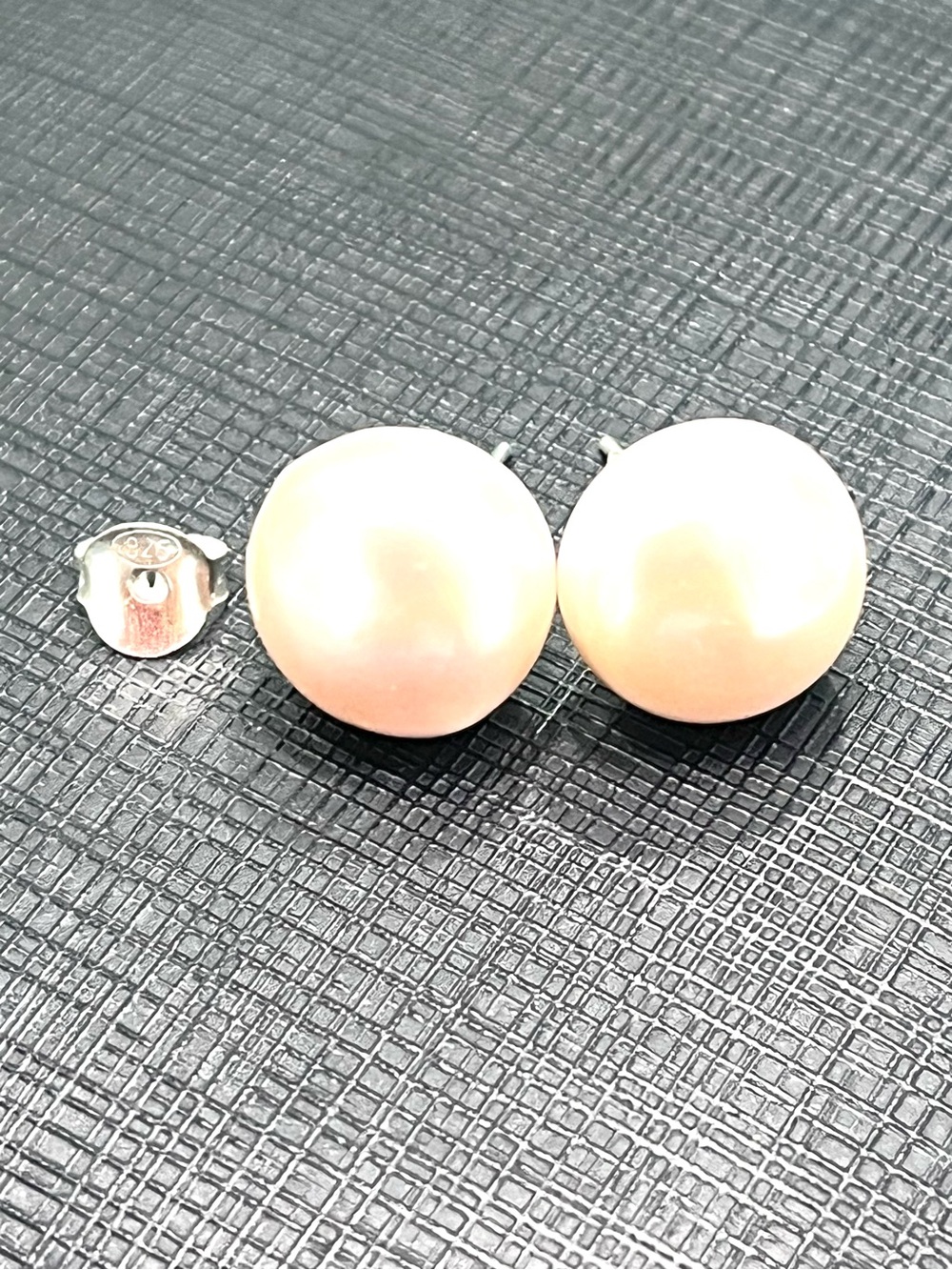 Genuine Pearl Stud Earrings